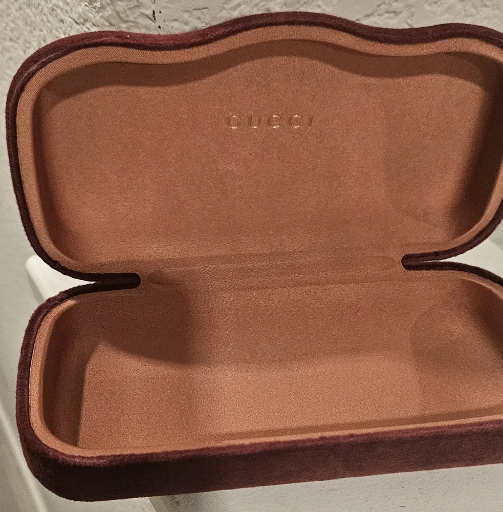 Gucci Sunglasses Case - Brown and Tan - Picture 1 of 4